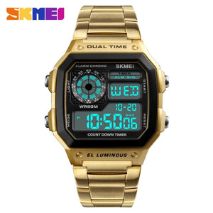 SKMEI Reloj Deportivo Digital Men Watches Men Waterproof Sport Watch Sport Stainless Steel Wristwatch Relojes Deportivos Zegarek