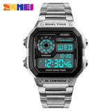 SKMEI Reloj Deportivo Digital Men Watches Men Waterproof Sport Watch Sport Stainless Steel Wristwatch Relojes Deportivos Zegarek