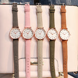 Women Watches Simple Vintage Small Dial Watch Sweet Leather Strap