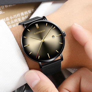 Men Watch New Fashion Contrast Pointer Quartz Concept Cat Eye Gradient Men Watch Erkek Kol Saat Reloj Mujer