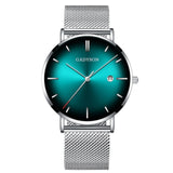 Men Watch New Fashion Contrast Pointer Quartz Concept Cat Eye Gradient Men Watch Erkek Kol Saat Reloj Mujer