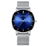 Men Watch New Fashion Contrast Pointer Quartz Concept Cat Eye Gradient Men Watch Erkek Kol Saat Reloj Mujer