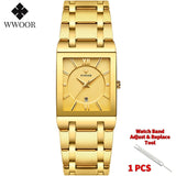 Relogio Masculino WWOOR Gold Watch Men