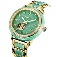 Gezfeel Jade Watch Luxury Men Mechanical Watch