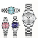 CHRONOS Women Luxury Rhinestone Stainless Steel Quartz Watch