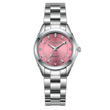 CHRONOS Women Luxury Rhinestone Stainless Steel Quartz Watch