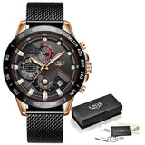 LIGE Fashion Mens Watches Top Brand Luxury Wrist Watch