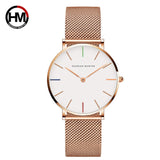 Hannah Martin Japan Quartz Movement High Quality 36mm Steel Mesh