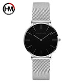 Hannah Martin Japan Quartz Movement High Quality 36mm Steel Mesh