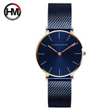 Hannah Martin Japan Quartz Movement High Quality 36mm Steel Mesh