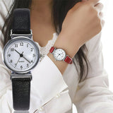 Classic Women's Casual Quartz Leather Band Strap Watch