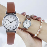 Classic Women's Casual Quartz Leather Band Strap Watch