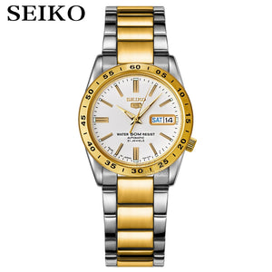 SEIKO Shield No.5 Automatic Mechanical Men &#39;s Watch Gold Strap White Strap SNKE04K1 SNKE03J1 SNKE04J1 SNKE03K1
