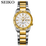 SEIKO Shield No.5 Automatic Mechanical Men &#39;s Watch Gold Strap White Strap SNKE04K1 SNKE03J1 SNKE04J1 SNKE03K1