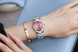 CHRONOS Women Luxury Rhinestone Stainless Steel Quartz Watch