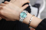 CHRONOS Women Luxury Rhinestone Stainless Steel Quartz Watch