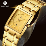 Relogio Masculino WWOOR Gold Watch Men