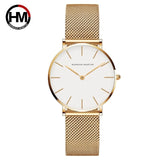 Hannah Martin Japan Quartz Movement High Quality 36mm Steel Mesh