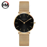 Hannah Martin Japan Quartz Movement High Quality 36mm Steel Mesh