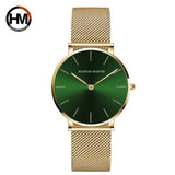 Hannah Martin Japan Quartz Movement High Quality 36mm Steel Mesh