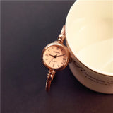 Small Gold Bangle Bracelet Luxury Watch