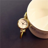 Small Gold Bangle Bracelet Luxury Watch