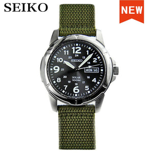 Seiko watch man solar watch Top Luxury Brand Sport waterproof Watch relogio masculino SNE095P2