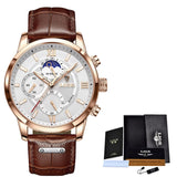 2021 LIGE Men&#39;s Watches Top Brand Luxury Men Wrist Watch Leather Quartz Watch Sports Waterproof Male Clock Relogio Masculino+Box