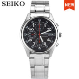 seiko watch men watch top brand luxury Waterproof Sport men watch quartz army watch relogio SKS471J1