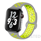 Silicone Strap For Apple Watch band 44mm 40mm 45mm 41mm 38mm 42mm 44 42 38 40 45 mm watchband bracelet iWatch serie 3 4 5 6 se 7