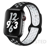 Silicone Strap For Apple Watch band 44mm 40mm 45mm 41mm 38mm 42mm 44 42 38 40 45 mm watchband bracelet iWatch serie 3 4 5 6 se 7
