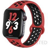 Silicone Strap For Apple Watch band 44mm 40mm 45mm 41mm 38mm 42mm 44 42 38 40 45 mm watchband bracelet iWatch serie 3 4 5 6 se 7
