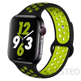 Silicone Strap For Apple Watch band 44mm 40mm 45mm 41mm 38mm 42mm 44 42 38 40 45 mm watchband bracelet iWatch serie 3 4 5 6 se 7