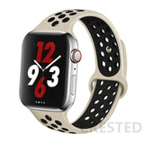 Silicone Strap For Apple Watch band 44mm 40mm 45mm 41mm 38mm 42mm 44 42 38 40 45 mm watchband bracelet iWatch serie 3 4 5 6 se 7