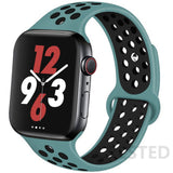 Silicone Strap For Apple Watch band 44mm 40mm 45mm 41mm 38mm 42mm 44 42 38 40 45 mm watchband bracelet iWatch serie 3 4 5 6 se 7