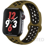 Silicone Strap For Apple Watch band 44mm 40mm 45mm 41mm 38mm 42mm 44 42 38 40 45 mm watchband bracelet iWatch serie 3 4 5 6 se 7