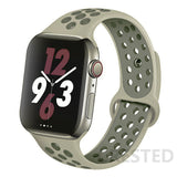 Silicone Strap For Apple Watch band 44mm 40mm 45mm 41mm 38mm 42mm 44 42 38 40 45 mm watchband bracelet iWatch serie 3 4 5 6 se 7