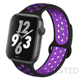 Silicone Strap For Apple Watch band 44mm 40mm 45mm 41mm 38mm 42mm 44 42 38 40 45 mm watchband bracelet iWatch serie 3 4 5 6 se 7