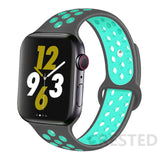 Silicone Strap For Apple Watch band 44mm 40mm 45mm 41mm 38mm 42mm 44 42 38 40 45 mm watchband bracelet iWatch serie 3 4 5 6 se 7