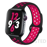 Silicone Strap For Apple Watch band 44mm 40mm 45mm 41mm 38mm 42mm 44 42 38 40 45 mm watchband bracelet iWatch serie 3 4 5 6 se 7
