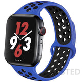 Silicone Strap For Apple Watch band 44mm 40mm 45mm 41mm 38mm 42mm 44 42 38 40 45 mm watchband bracelet iWatch serie 3 4 5 6 se 7