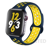 Silicone Strap For Apple Watch band 44mm 40mm 45mm 41mm 38mm 42mm 44 42 38 40 45 mm watchband bracelet iWatch serie 3 4 5 6 se 7