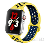 Silicone Strap For Apple Watch band 44mm 40mm 45mm 41mm 38mm 42mm 44 42 38 40 45 mm watchband bracelet iWatch serie 3 4 5 6 se 7