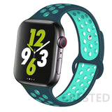 Silicone Strap For Apple Watch band 44mm 40mm 45mm 41mm 38mm 42mm 44 42 38 40 45 mm watchband bracelet iWatch serie 3 4 5 6 se 7