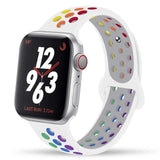 Silicone Strap For Apple Watch band 44mm 40mm 45mm 41mm 38mm 42mm 44 42 38 40 45 mm watchband bracelet iWatch serie 3 4 5 6 se 7