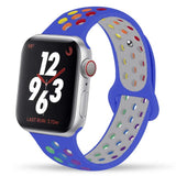 Silicone Strap For Apple Watch band 44mm 40mm 45mm 41mm 38mm 42mm 44 42 38 40 45 mm watchband bracelet iWatch serie 3 4 5 6 se 7
