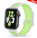 Silicone Strap For Apple Watch band 44mm 40mm 45mm 41mm 38mm 42mm 44 42 38 40 45 mm watchband bracelet iWatch serie 3 4 5 6 se 7