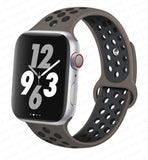 Silicone Strap For Apple Watch band 44mm 40mm 45mm 41mm 38mm 42mm 44 42 38 40 45 mm watchband bracelet iWatch serie 3 4 5 6 se 7