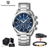 PAGANI DESIGN New Quartz Men Fashion Chronograph Sapphire Luminous Stainless Steel Watches 100M Waterproof Seiko VK63 Man Clock