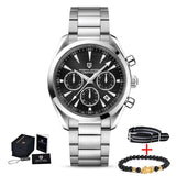 PAGANI DESIGN New Quartz Men Fashion Chronograph Sapphire Luminous Stainless Steel Watches 100M Waterproof Seiko VK63 Man Clock